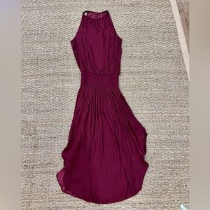 MIMI & DOTTIE - Ramy Brook dress lookalike midi dress in burdundy, size small